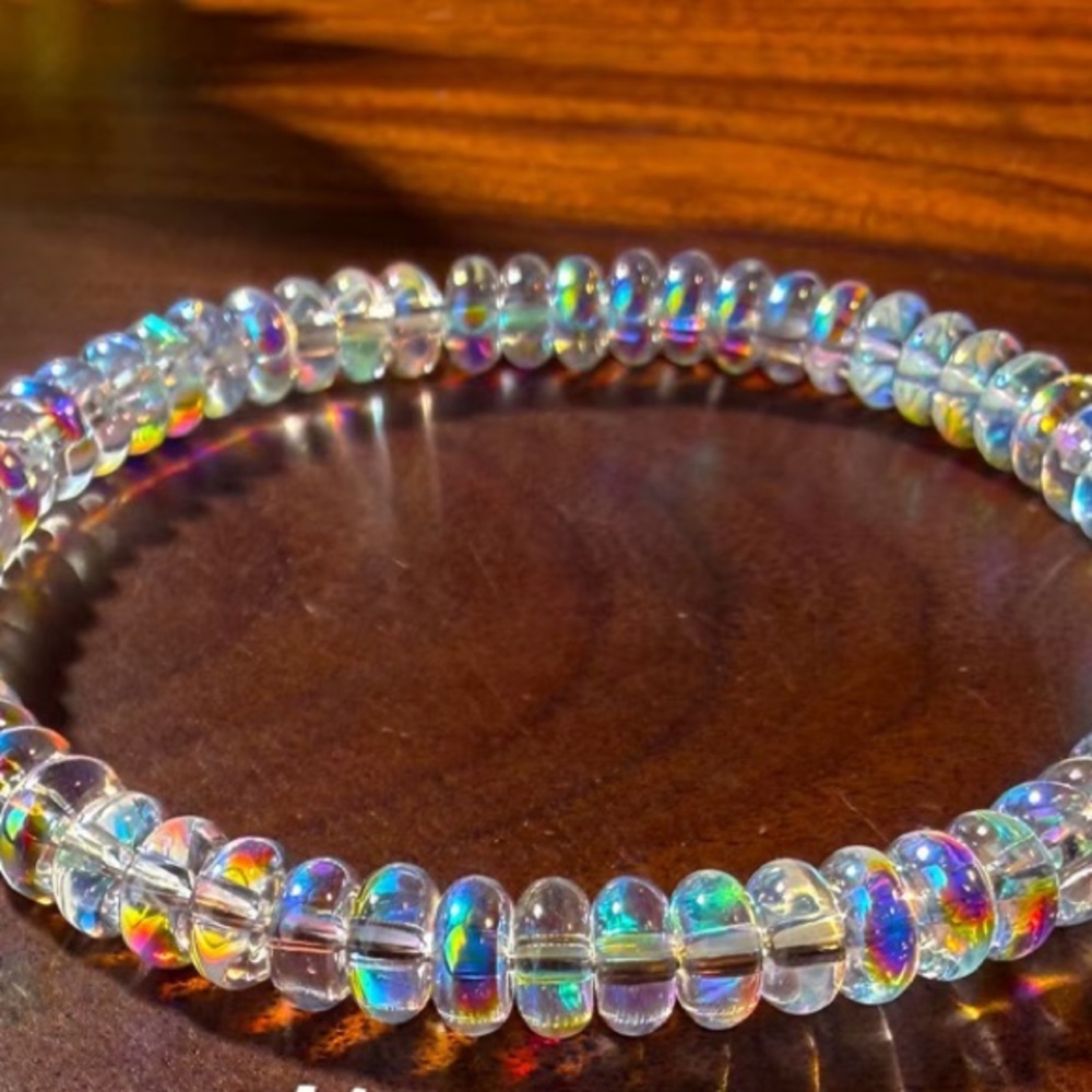 Ethiopian Iridescent Opal Beaded Bracelet